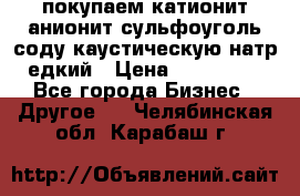 покупаем катионит анионит сульфоуголь соду каустическую натр едкий › Цена ­ 150 000 - Все города Бизнес » Другое   . Челябинская обл.,Карабаш г.